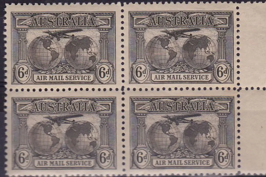 1931 6d Kingsford Smith Airmail in dull brown ... Image 1++