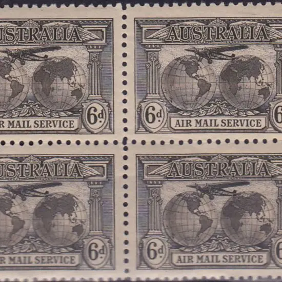1931 6d Kingsford Smith Airmail in dull brown ...