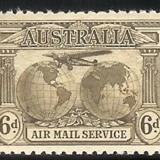 1931 6d Kingsford Smith Airmail with "re-entry to ...