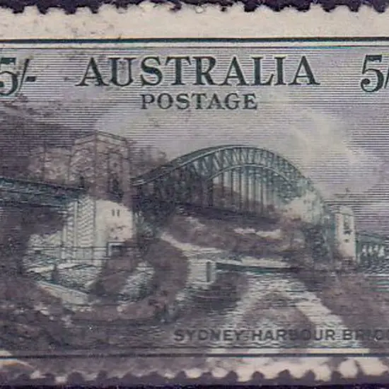 1932 5/- Sydney harbour Bridge. Sound postally ...