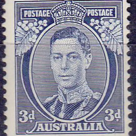 1937 3d blue KGVI Die I MUH SG 168