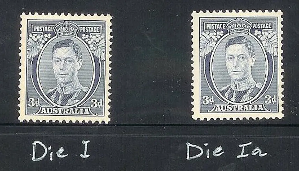 1937/49 3d blue Die I & Die Ia KGVI singles MLH & ... Image 1++