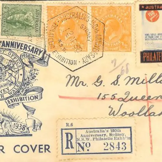 1938 (12th April) Australia's 150th Anniv ...