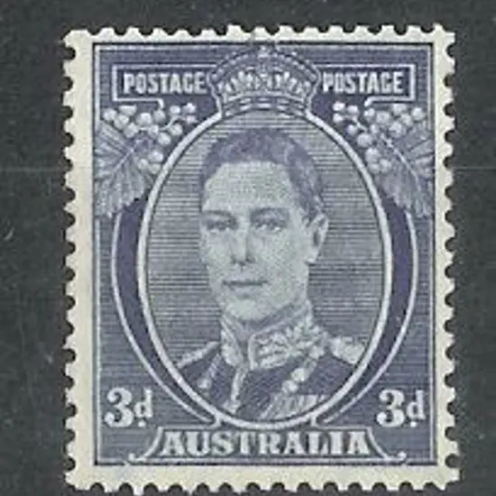 1941 3d blue KGVI Die III MUH SG 186