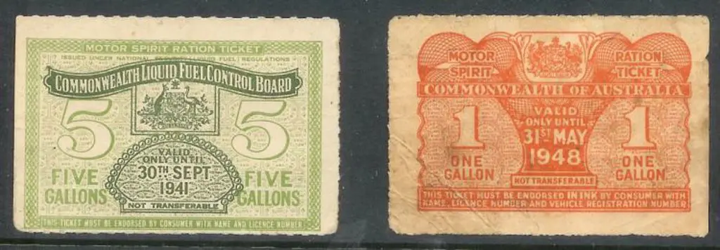 1941/48 Motor Spirit Ration Tickets for 5 gallons ... Image 1++