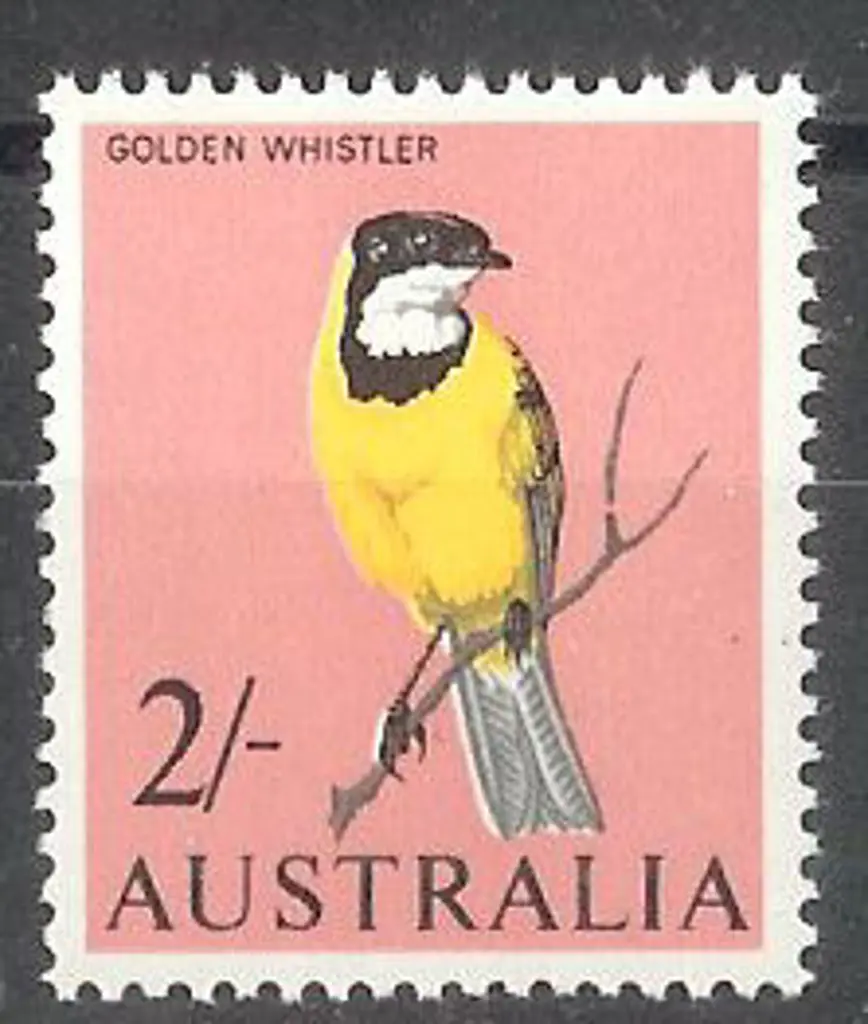 1964 2/- Whistler with "broken branch" variety. ... Image 1++