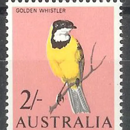 1964 2/- Whistler with "broken branch" variety. ...