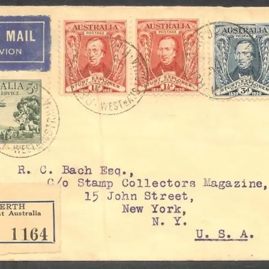 1930 (2nd June) Sturt Perth Registered FDC with ...