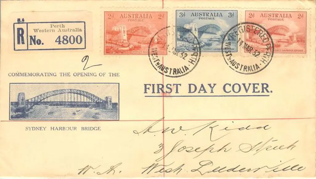 1932 (14th March) 2d Typo & Litho & 3d Sydney ... Image 1++