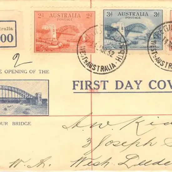 1932 (14th March) 2d Typo & Litho & 3d Sydney ...