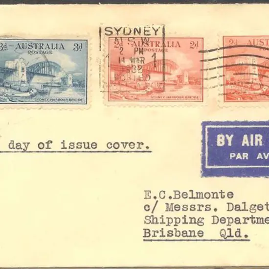1932 (14th March) 2d (both Typo & Litho) & 3d ...