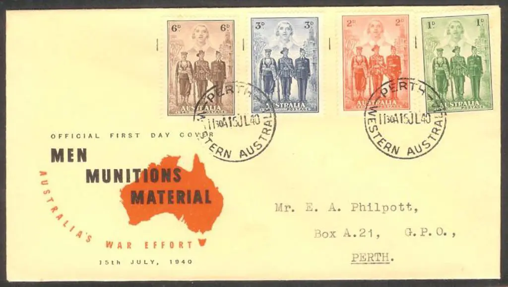 1940 (15th July) AIF set of 4 on illust FDC with ... Image 1++