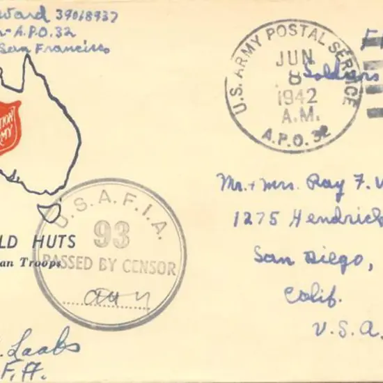 1942 (8th June) Salvation Army Red Shield Huts for ...