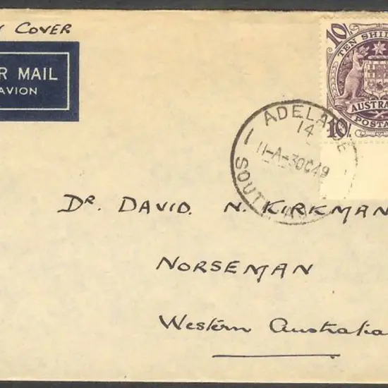 1949 (3rd Oct) 10/- Arms (bottom right corner ...