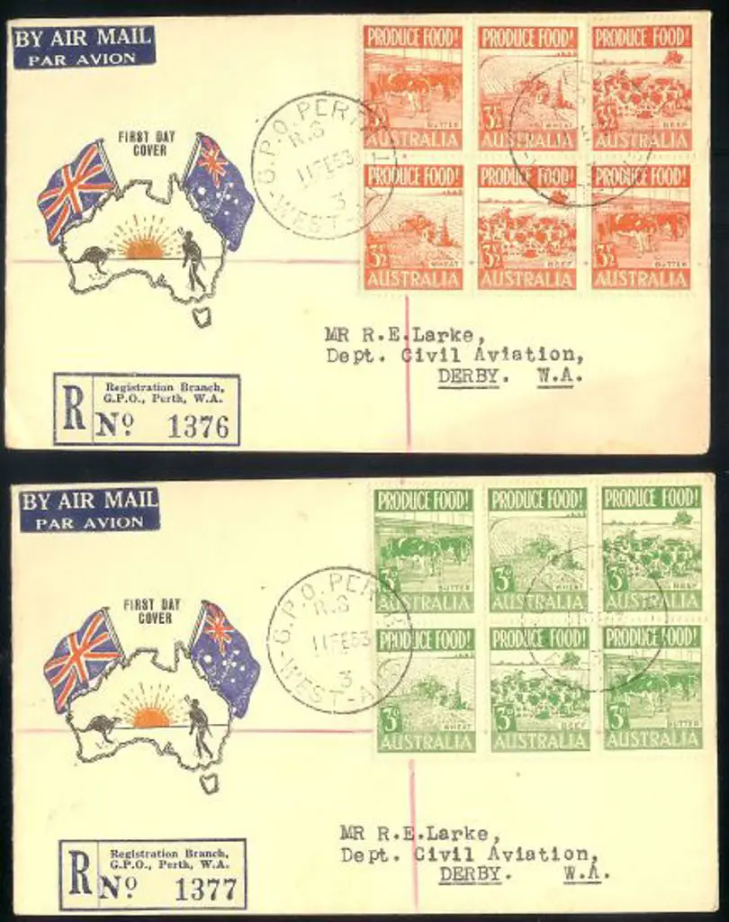 1953 (11th Feb) Produce Food in blocks of 6 on 2 ... Image 1++