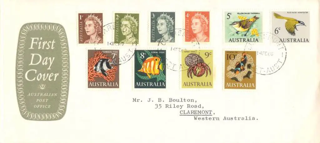 1966 (14th Feb) QEII, fish & birds on 2 FDC's pmkd ... Image 1++