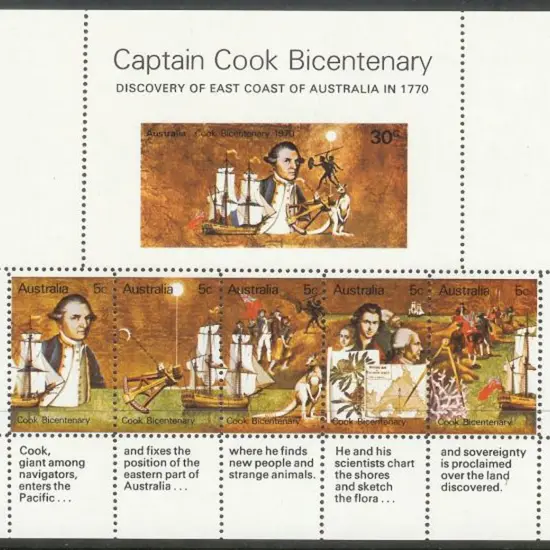 1970 Captain Cook M/S privately perforated around ...