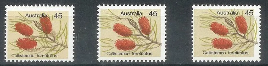 1975 45c Wildflower with green-grey misplaced ACSC ... Image 1++
