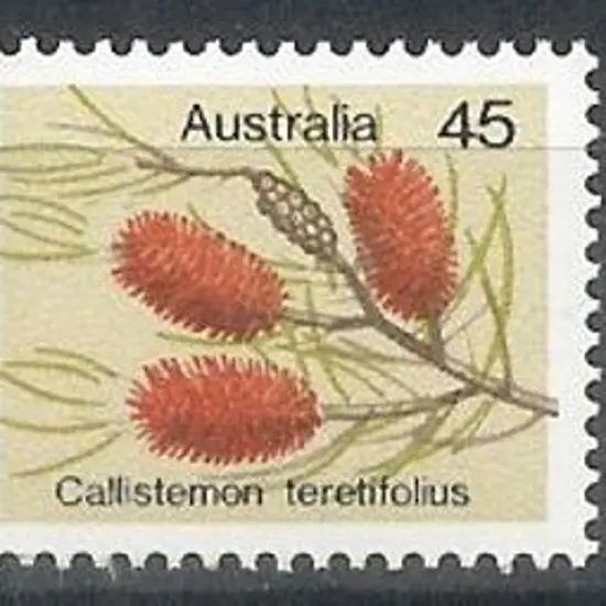 1975 45c Wildflower with green-grey misplaced ACSC ...