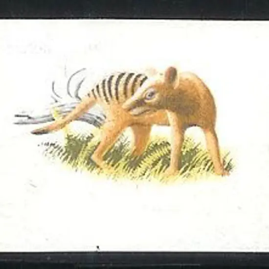 1981 24c Thylacine single plate proof with ...