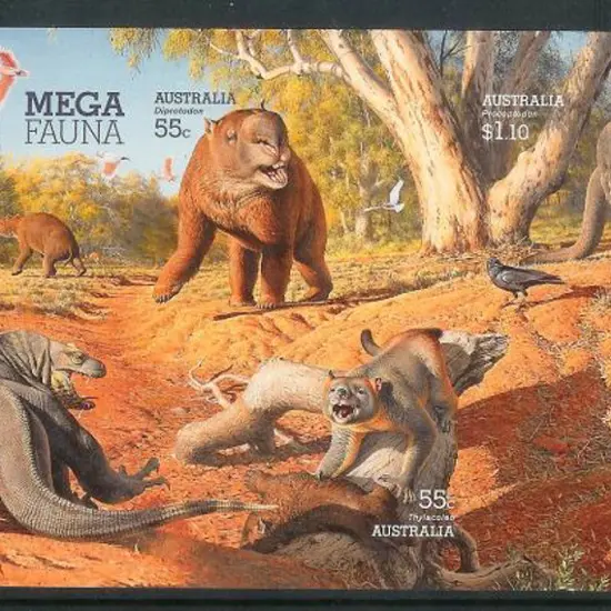 2008 Megafauna / Dinosaur Imperforate Miniature ...