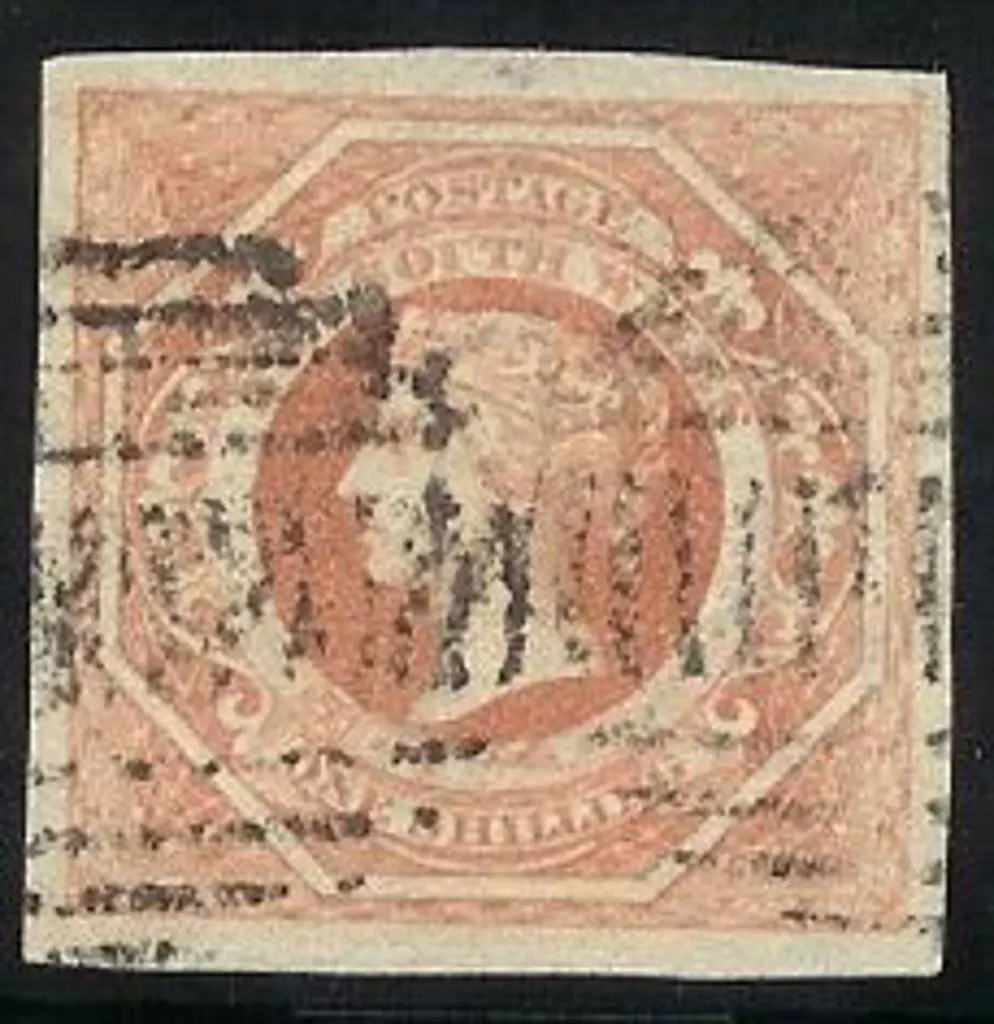 1854/59 1/- pale red QV Large Diadems Wmk, double ... Image 1++