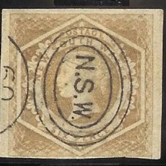 1854/59 6d greyish-brown QV Large Diadems Wmk, ...