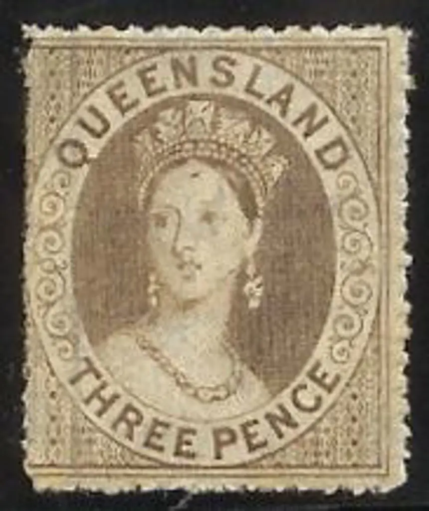 1861 3d brown QV clean-cut perf 14-16. MLH SG 8 ... Image 1++