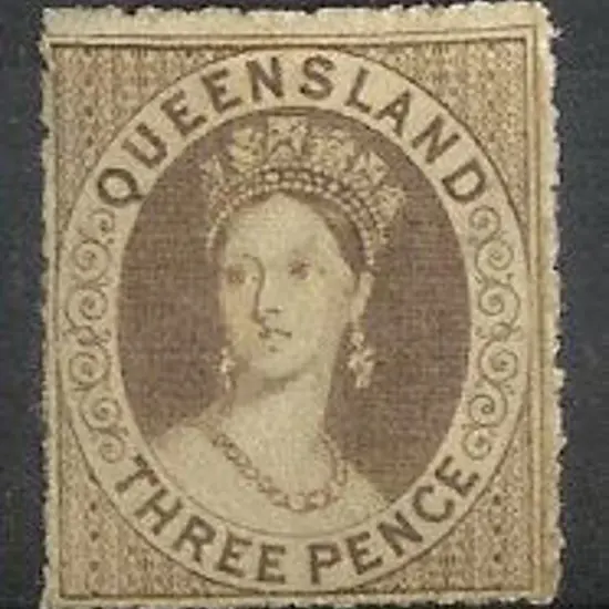 1861 3d brown QV rough perf 14-16. Fine MLH SG 16 ...