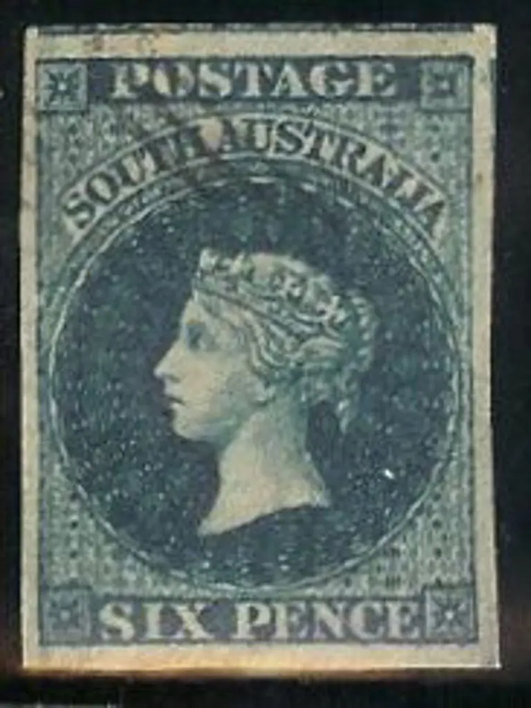 1855 6d deep blue. Light cancel with 4 clear even ... Image 1++