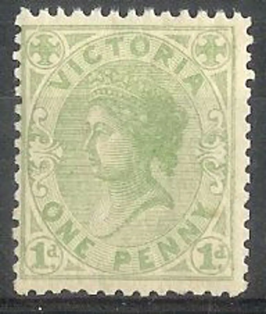 1884 1d pale green QV. Fresh MUH SG 209b Image 1++
