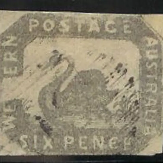1857/59 6d grey black Hillman litho with transfer ...