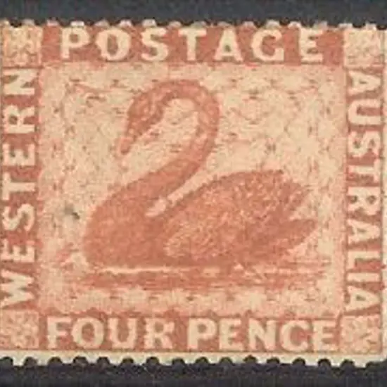 1888 4d red-brown swan MLH. SG 105