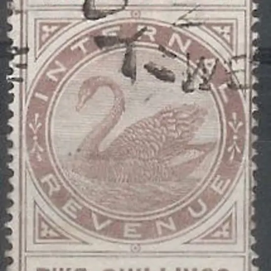 1897 2/6d dull purple postal fiscal fine used by ...