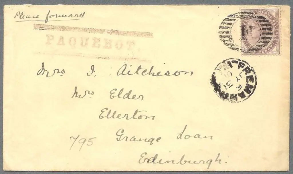 1901 (31st July) Great Britain 1d lilac QV tied by ... Image 1++