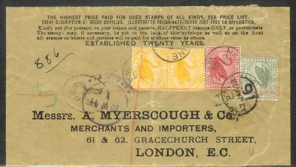 1901 (5th Dec) Printed Advertising Envelope for ... Image 1++