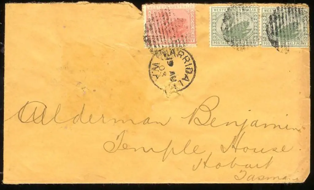1903 (19th Aug) Tatts cover with Karridale 3b & ... Image 1++