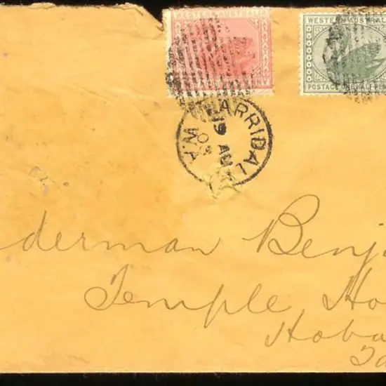 1903 (19th Aug) Tatts cover with Karridale 3b & ...