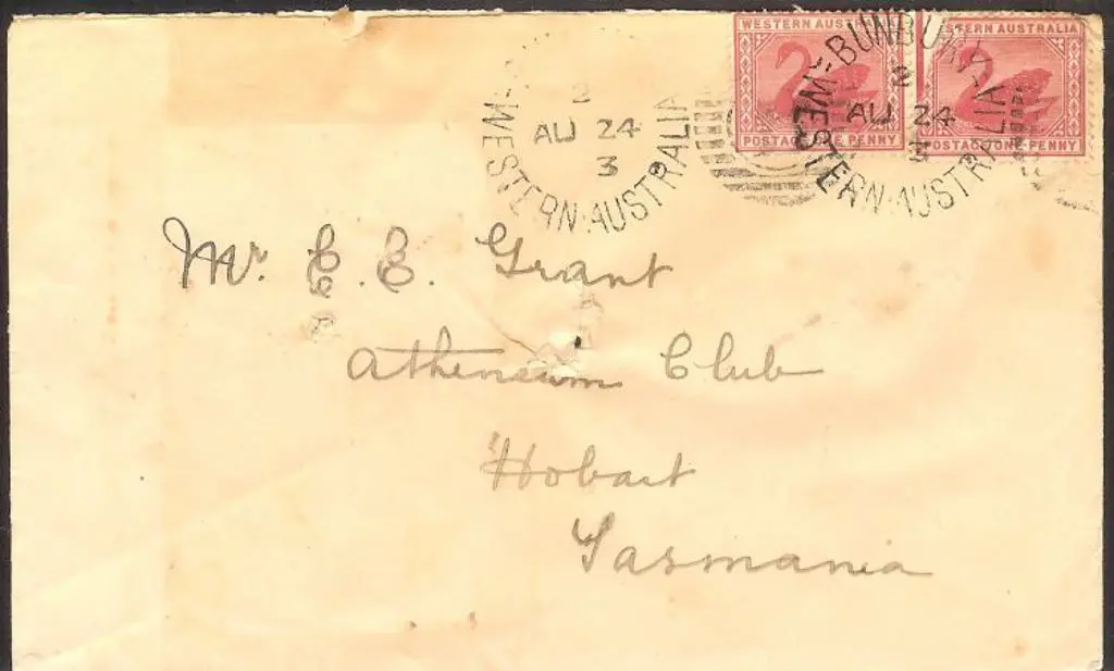 1903 (24th Aug) Tatts cover with Bunbury DxL2 in 2 ... Image 1++