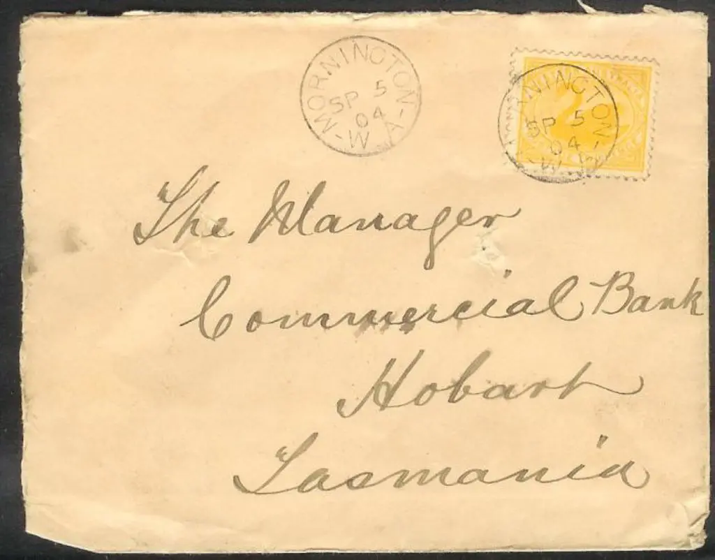 1904 (5th Sept) 2d swan with crisp Mornington 3b ... Image 1++