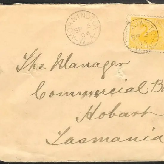 1904 (5th Sept) 2d swan with crisp Mornington 3b ...