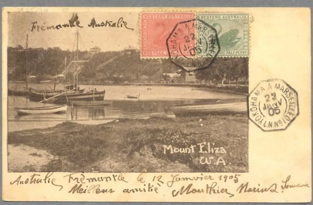 1905 (22nd Jan) Yokohama Marseille octagonal ... Image 1++