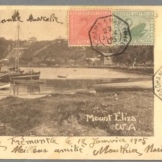 1905 (22nd Jan) Yokohama Marseille octagonal ...