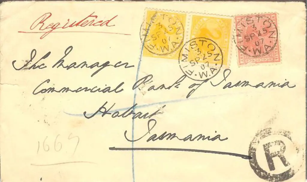 1907 (25th Sept) Fimiston 3b in 3. Three strikes ... Image 1++