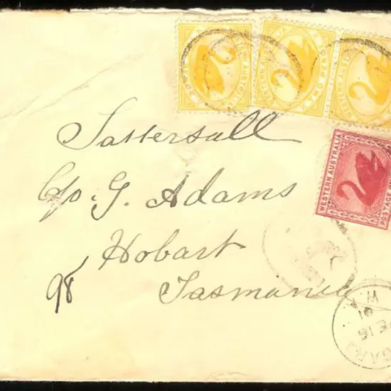 1910 (16th Feb) Tatts cover with Niagara 3b cds & ...
