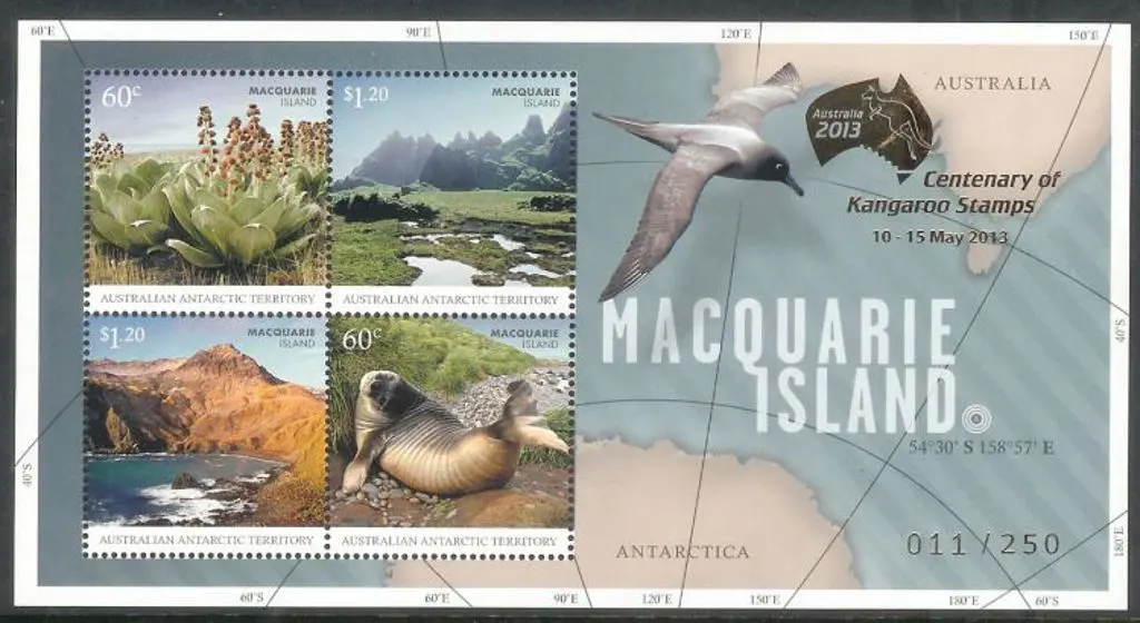 2010 Macquarie Island M/S Overprinted Cent of ... Image 1++