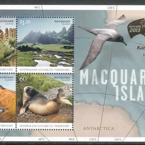 2010 Macquarie Island M/S Overprinted Cent of ...