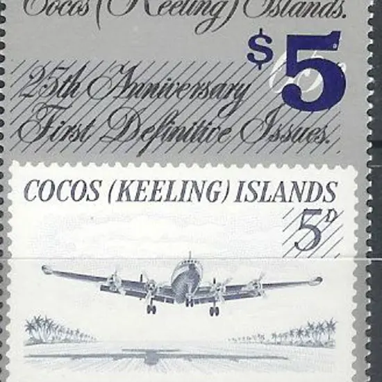 1990 $5 on 65c aircraft surcharge. Fresh MUH SG ...