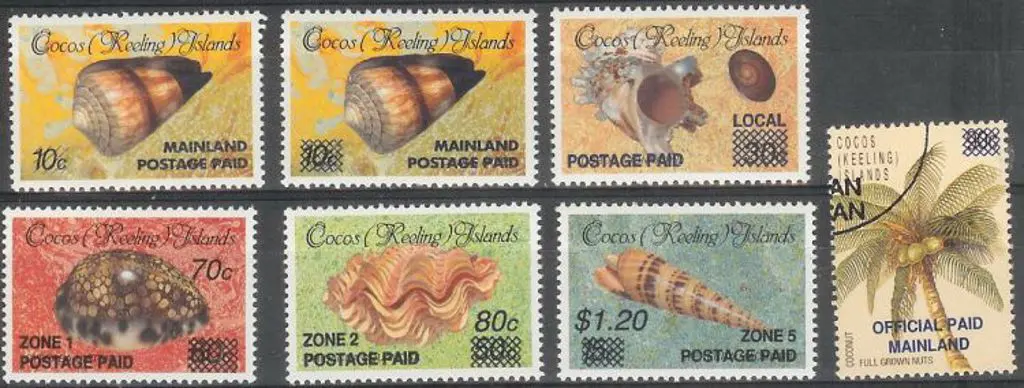 1990/91 Locals, Postage Paids & Official ovpts set ... Image 1++