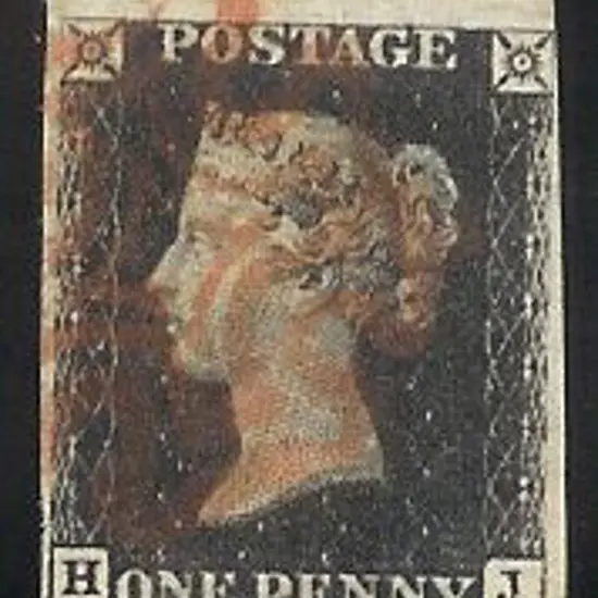 1840 1d black Plate 6. Fine used with red Maltese ...